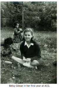 My first English teacher Betsy Boatwright Goksel in her first year at ACG